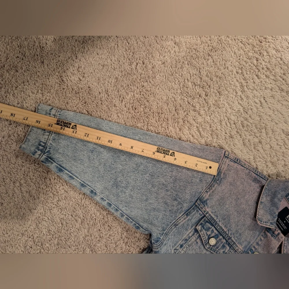 NWT Gap Teen Cropped Denim Jacket | Pink Acid Wash | Size M (8-9)